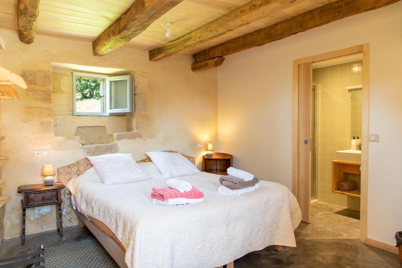 Chambres D'Hotes Avec Piscine La Grange Milou 베이냑 에 카즈낙 객실 사진